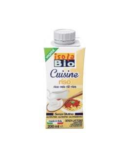 Crema de Arroz Orgánica Sin Gluten Cuisine Isola Bio Caja 200 ml 