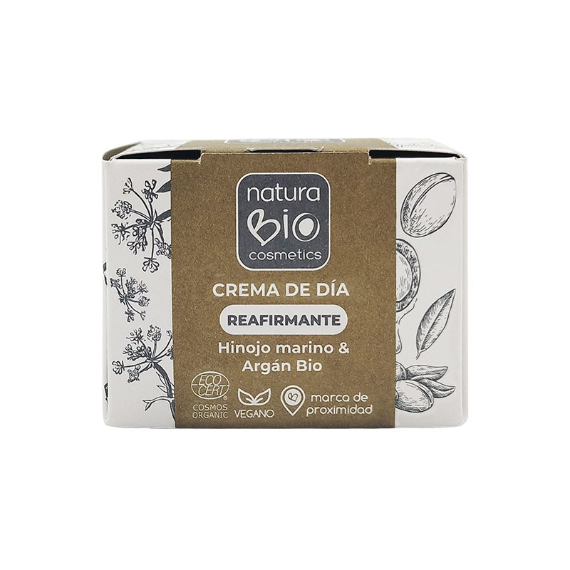 CREMA DIA REAFIRMANTE CON HINOJO MARINO Y ARGAN 50ML NATURABIO