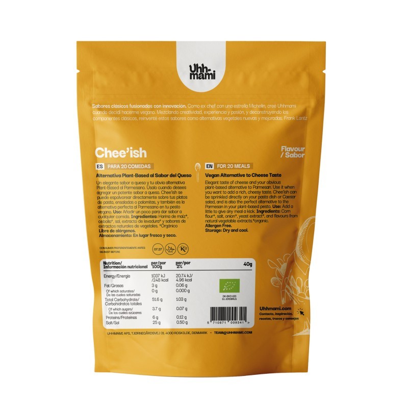 SAZONADOR VEGANO SABOR QUESO 40G UHHMAMI