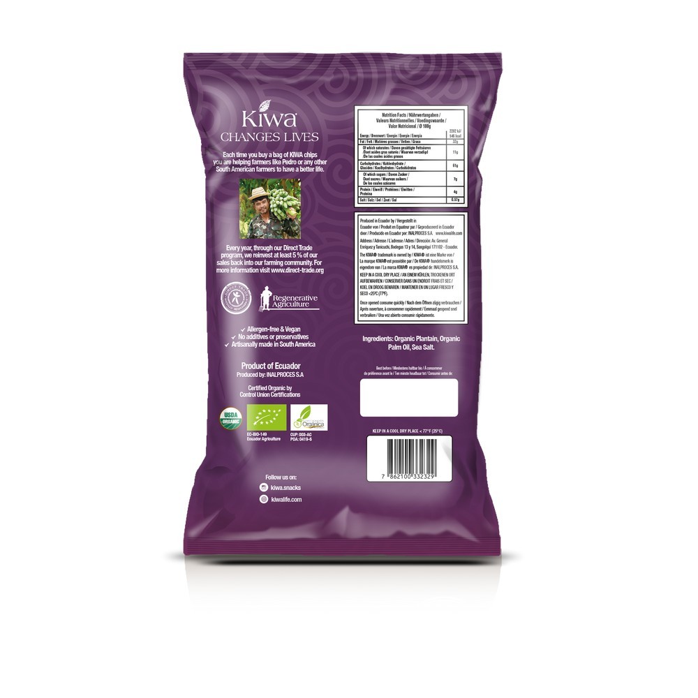 CHIPS DE PLATANO CON SAL 85G OXFAM