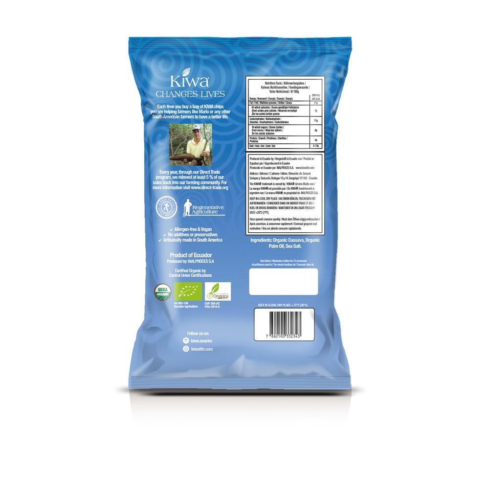 CHIPS DE YUCA CON SAL 60G OXFAM