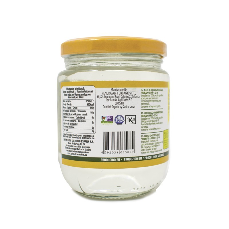 ACEITE DE COCO VIRGEN 225ML COCOMI