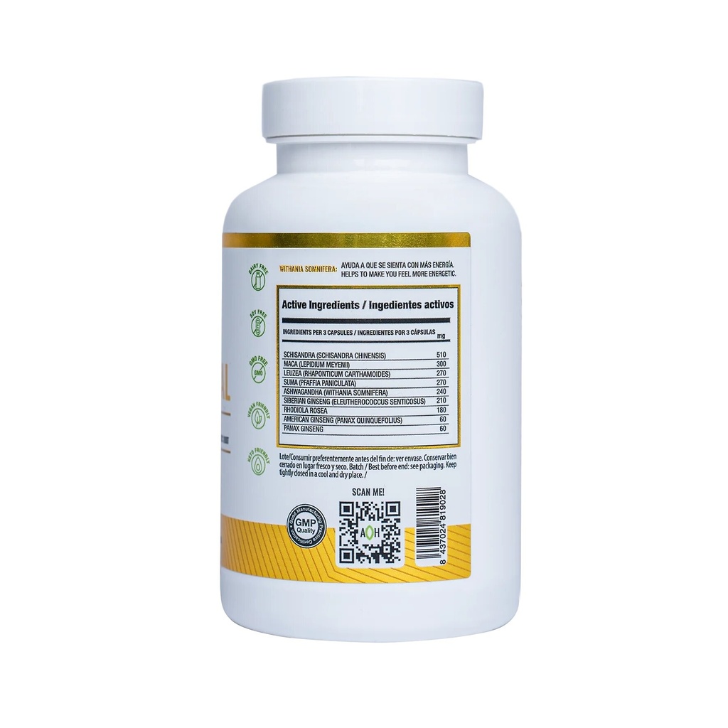 ENERGYHEAL 90 CAP ADAPTOHEAL
