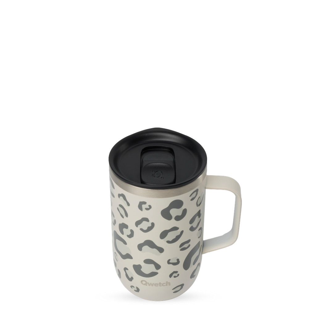 TAZA ISOTERMICA DE ACERO INOXIDABLE CON ASA Y FILTRO WILD ARENA - QWETCH