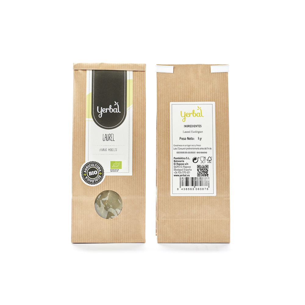 LAUREL HOJA BOLSA PAPEL 8G YERBAL