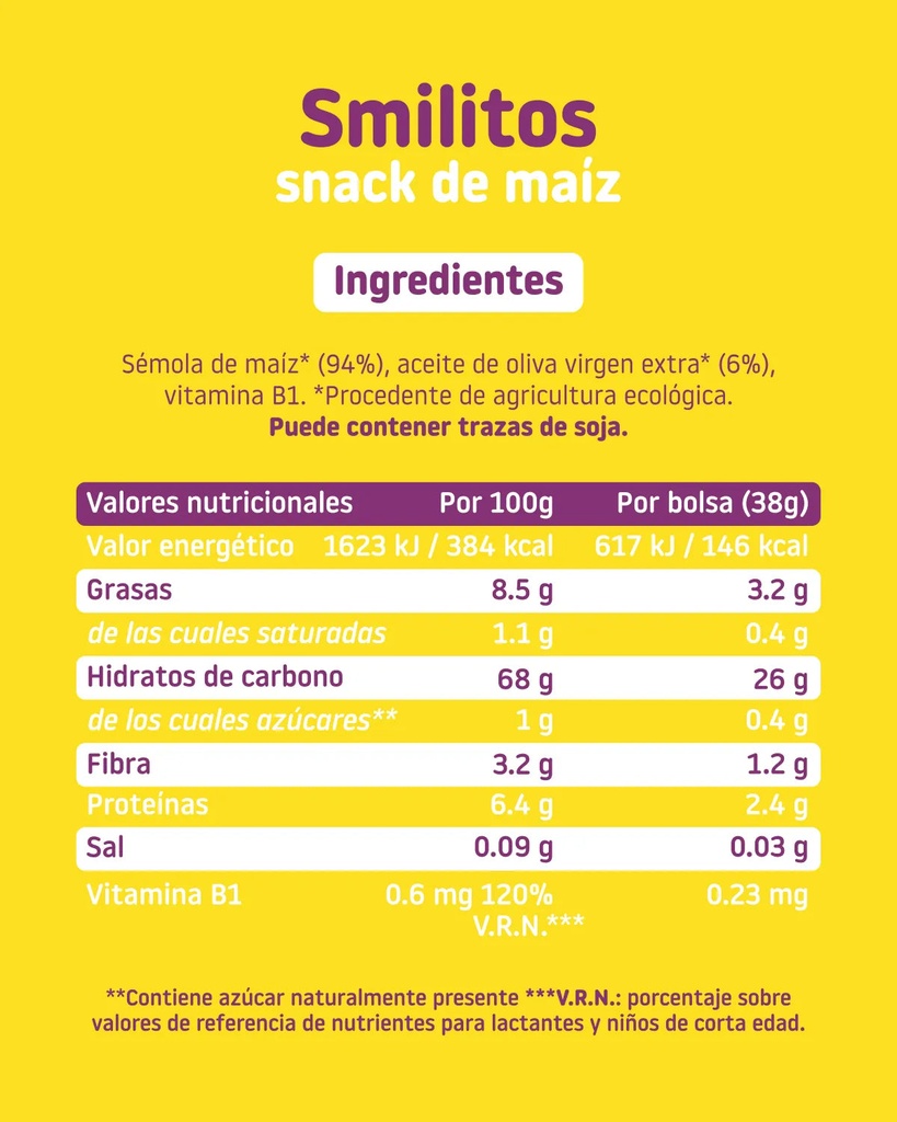 GUSANITOS DE MAÍZ 38G SMILEAT