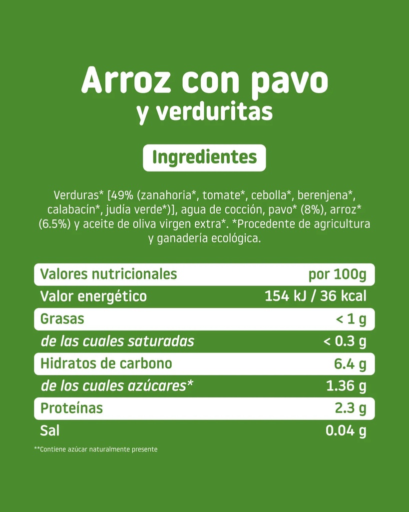 POTITO CON CACHITOS DE ARROZ Y PAVO CON VERDURAS 230G SMILEAT