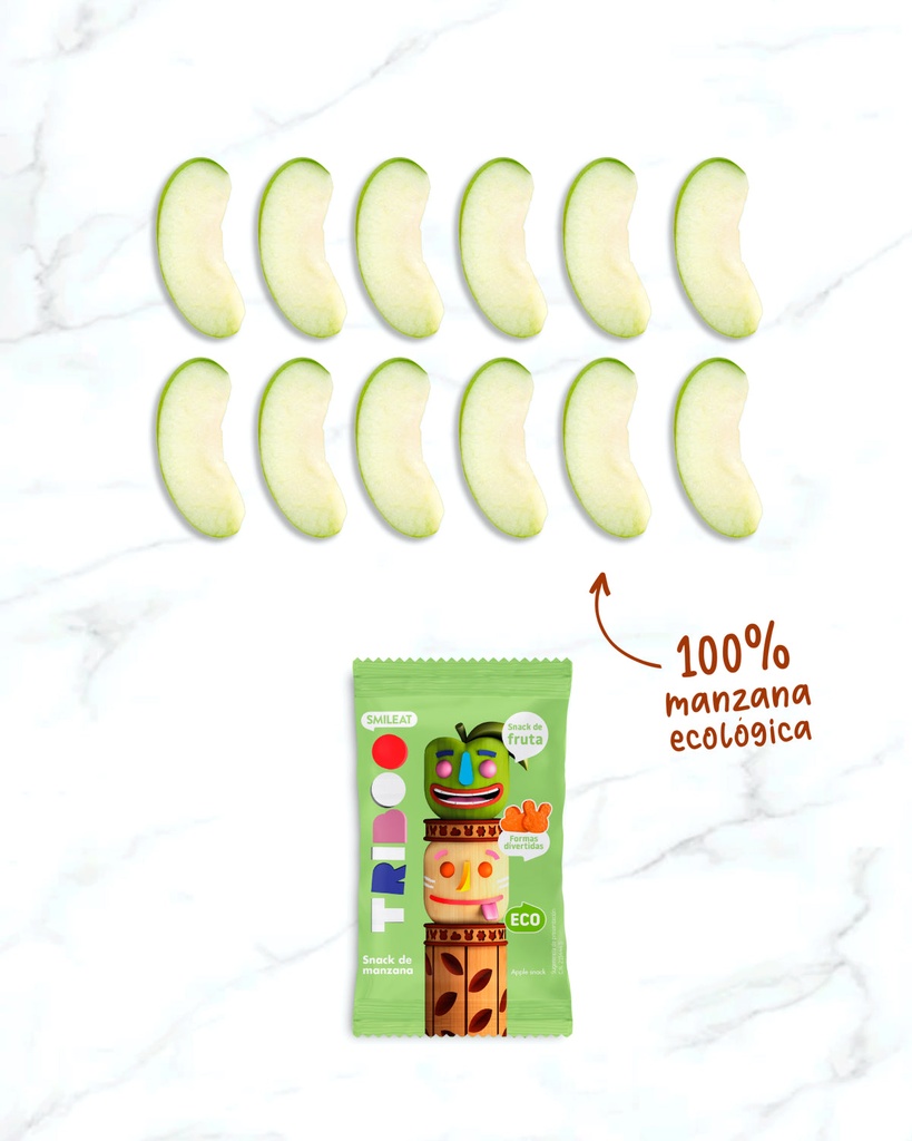 SNACK DE MANZANA 25G SMILEAT