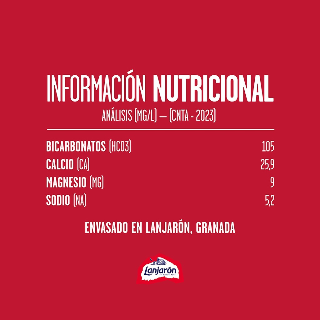 GARRAFA AGUA 6,25L LANJARON