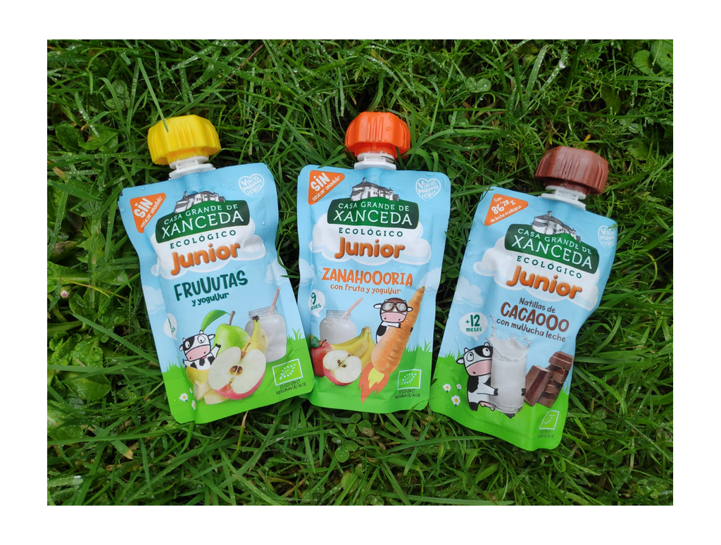 POUCH JUNIOR NATILLAS DE CACAO CON LECHE BIO 90G CASA XANCEDA