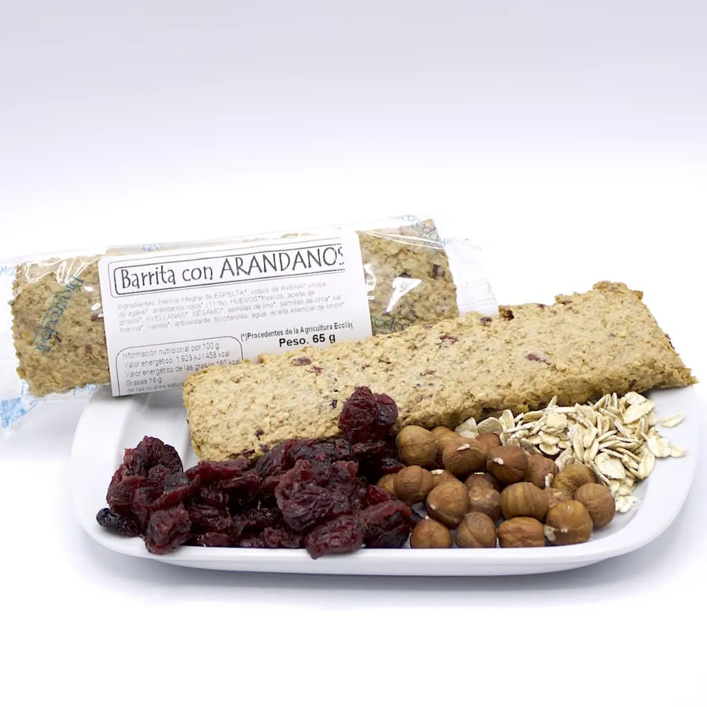 BARRITA CON ARÁNDANOS 65G BIOGREDOS