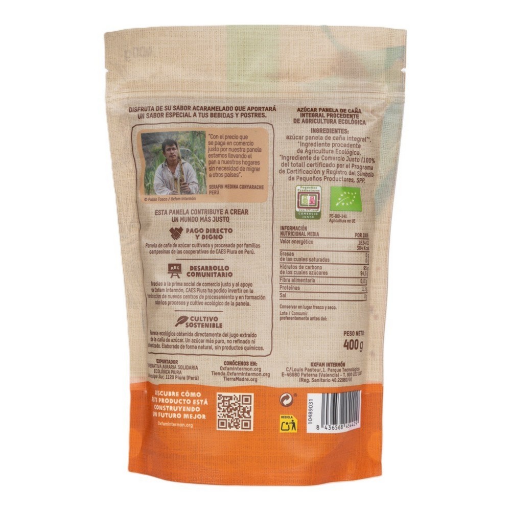 PANELA 400G TIERRA MADRE INTERMON OXFAM