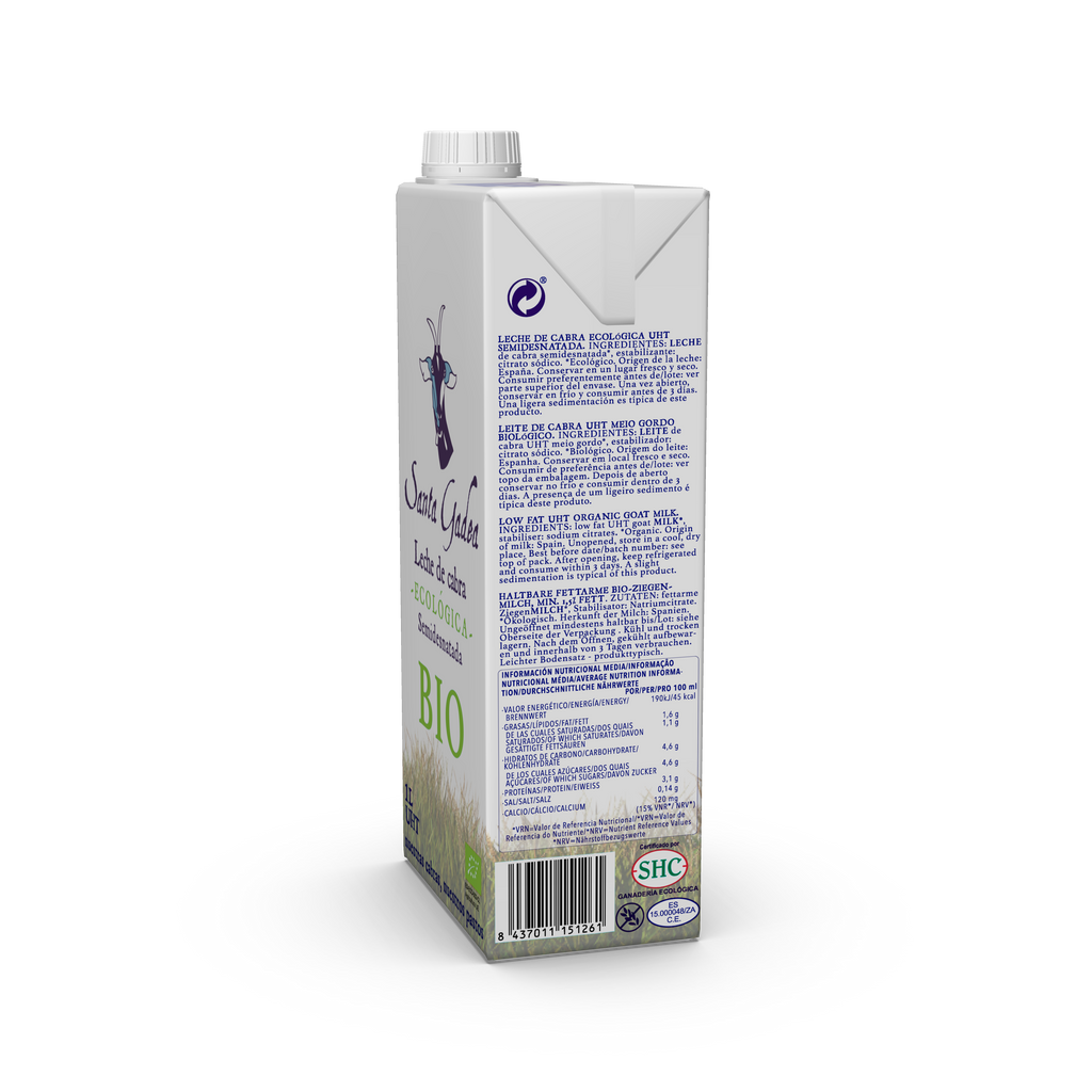 LECHE DE CABRA SEMI UHT 1L SANTA GADEA