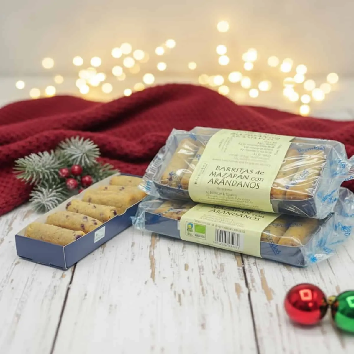BARRITAS DE MAZAPAN Y ARANDANOS 130G BIOGREDOS