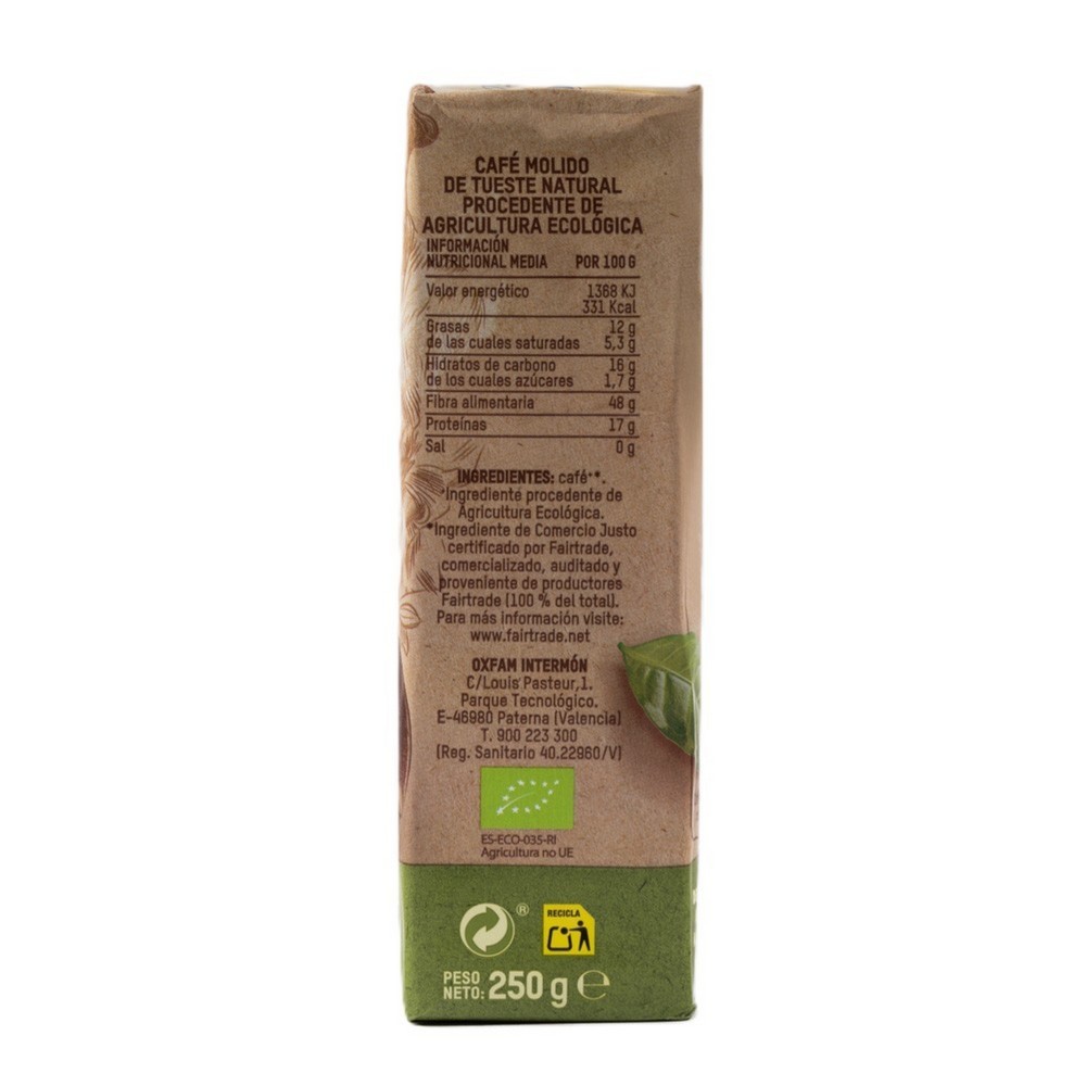 CAFÉ MOLIDO BIO 250G TIERRA MADRE