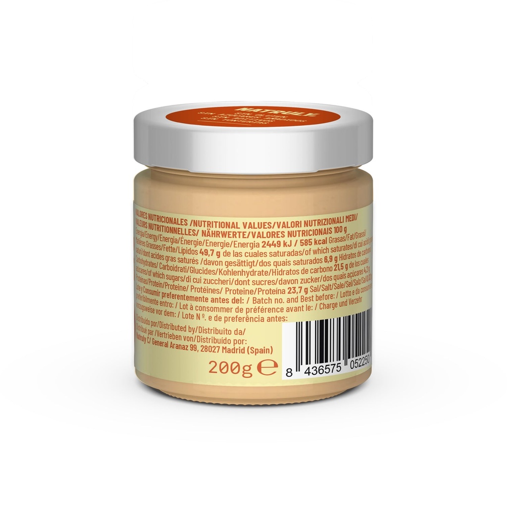 CREMA DE CACAHUETE BIO 200G NATRULY