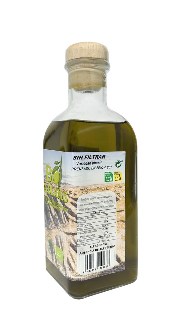 ACEITE DE OLIVA VIRGEN EXTRA PREMIUM 500ML BIO BADLANDS