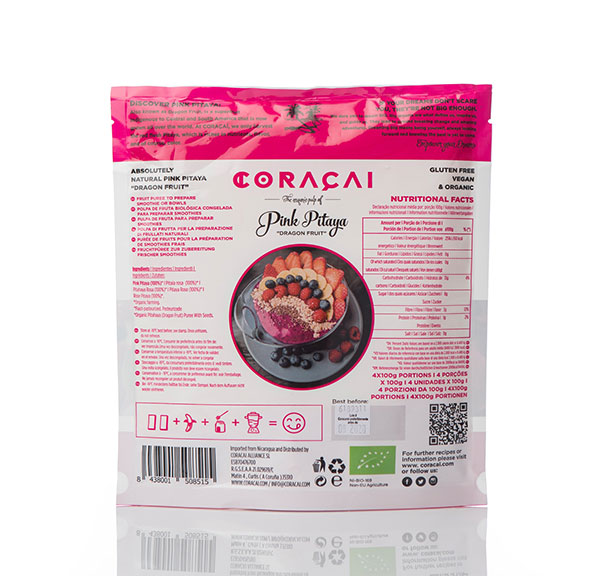PITAYA CON SEMILLAS 400G CORACAI