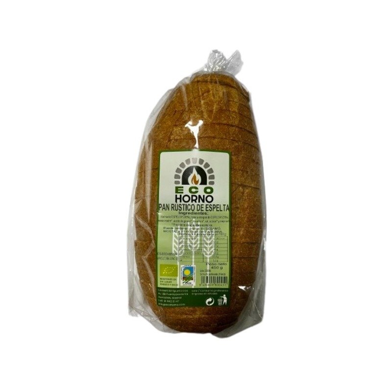 PAN RUSTICO ESPELTA 450G ECOHORNO