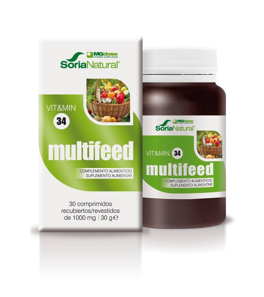 C-34 MULTIFEED 30 COMP 1000MG DOSE SORIA NATURAL
