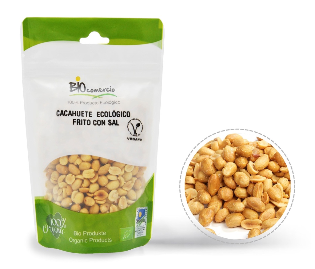 CACAHUETE FRITO CON SAL 100G BIOCOMERCIO