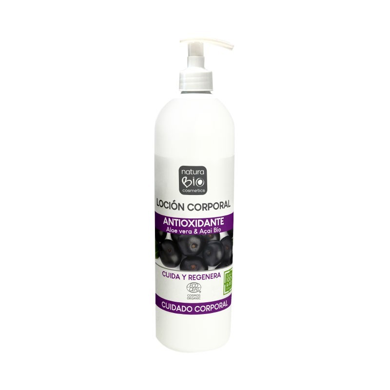 LOCIÓN CORPORAL ANTIOX ALOE& AÇAI BIO 500ML NATURABIO