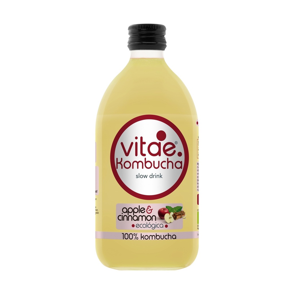 KOMBUCHA MANZANA Y CANELA 500ML VITAE KOMBUCHA