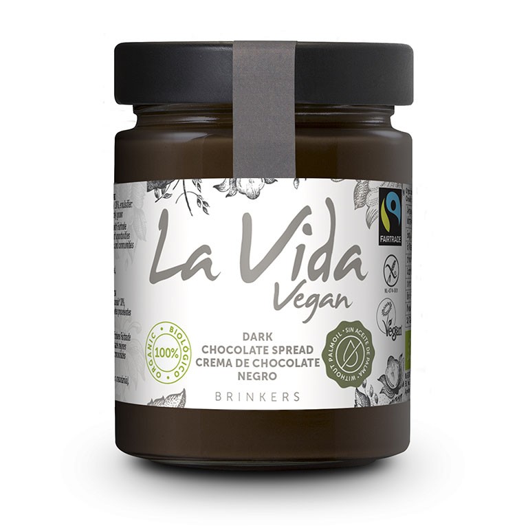 CREMA CHOCOLATE NEGRO VEGANA 270G LA VIDA VEGAN