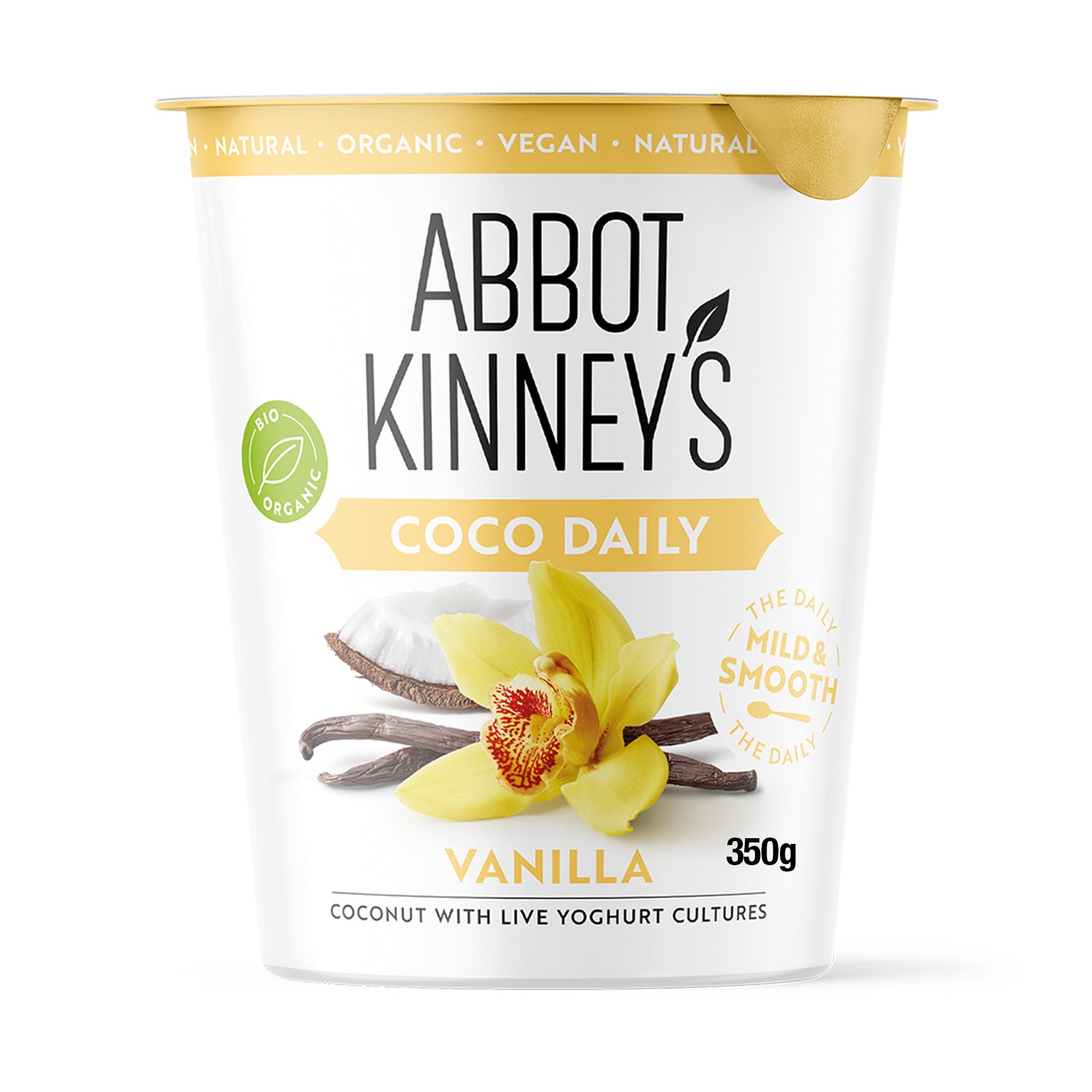 POSTRE DE COCO VAINILLA 350G ABBOT KINNEYS