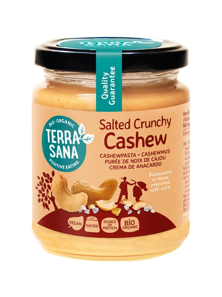 CREMA DE ANACARDOS CRUJIENTE Y SAL DEL HIMALAYA 250G TERRASANA