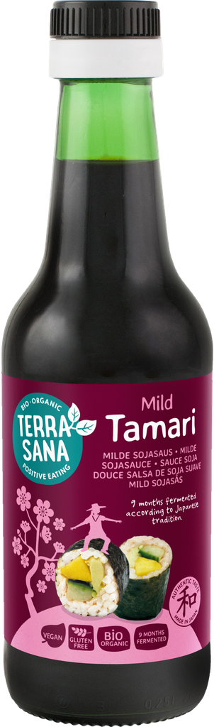 TAMARI SALSA DE SOJA SUAVE SIN GLUTEN 250ML TERRASANA