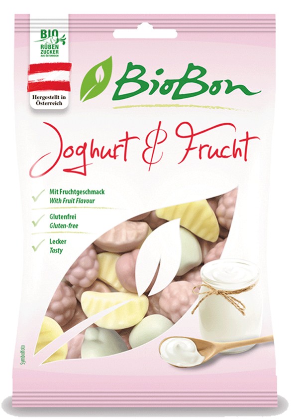 GOMINOLAS YOGURT Y FRUTA 100G BIOBON