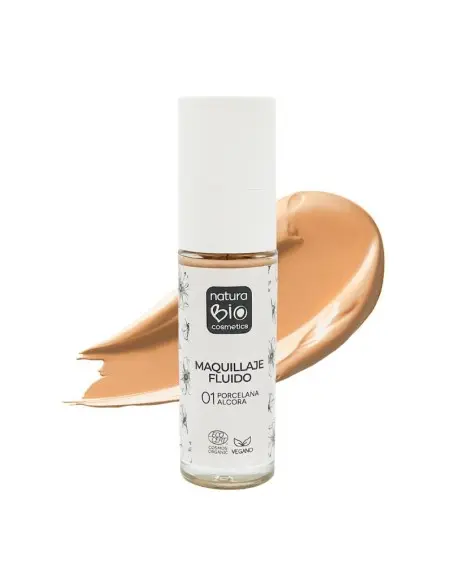 MAQUILLAJE FLUIDO 01 PORCELANA NATURABIO