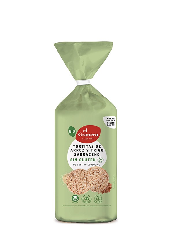 TORTITAS ARROZ Y TRIGO SARRACENO 115G EL GRANERO