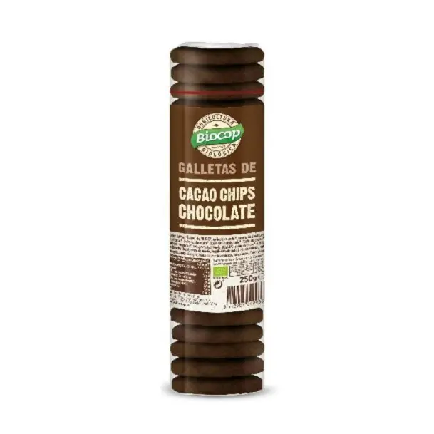 GALLETA CACAO CON CHIP DE CHOCOLATE 250G BIOCOP