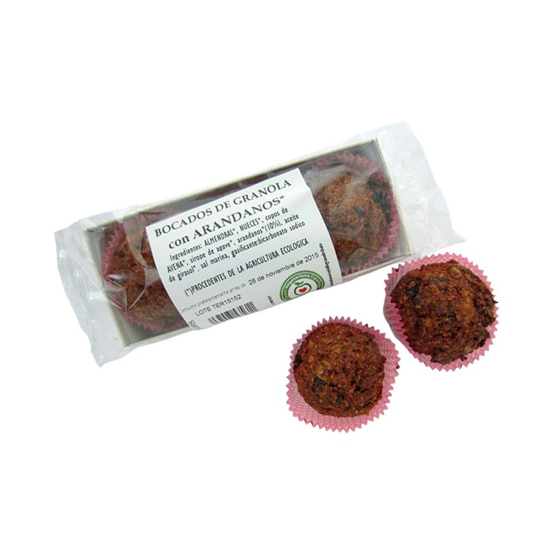 BOCADOS GRANOLA ARÁNDANOS 130G BIOGREDOS
