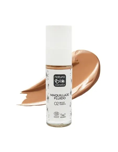 MAQUILLAJE FLUIDO 02 BEIGE NATURABIO