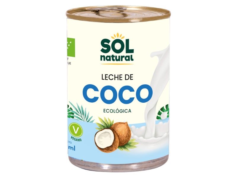 LECHE DE COCO PARA COCINAR LATA 400ML SOL NATURAL