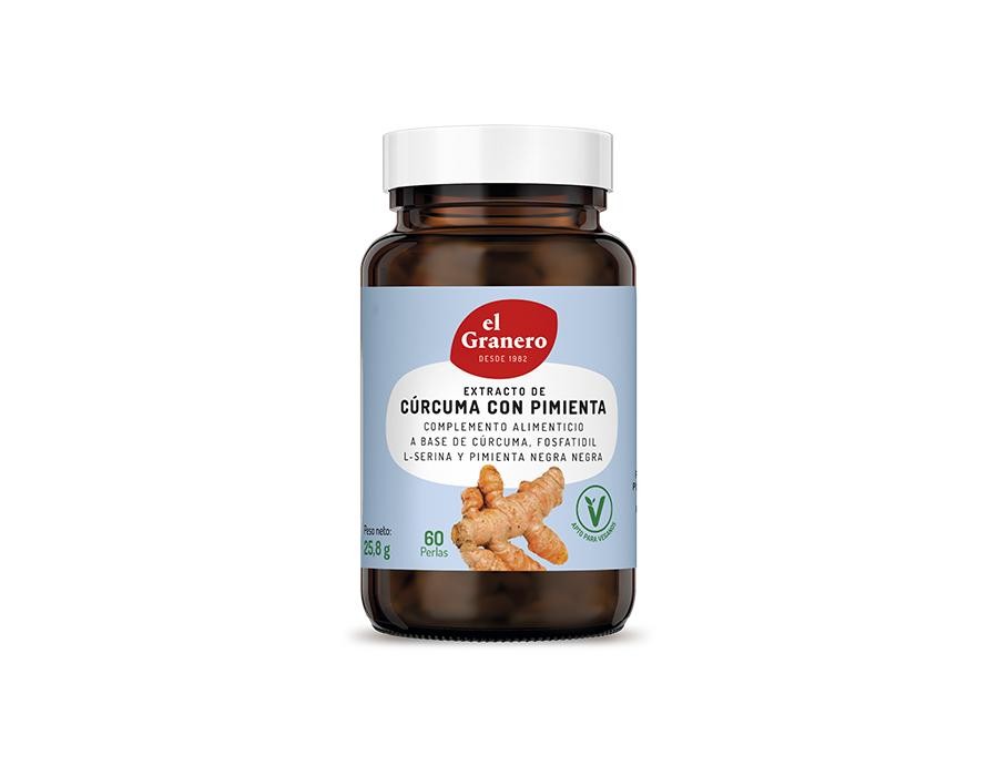 EXTRACTO CURCUMA + PIMIENTA 60U EL GRANERO