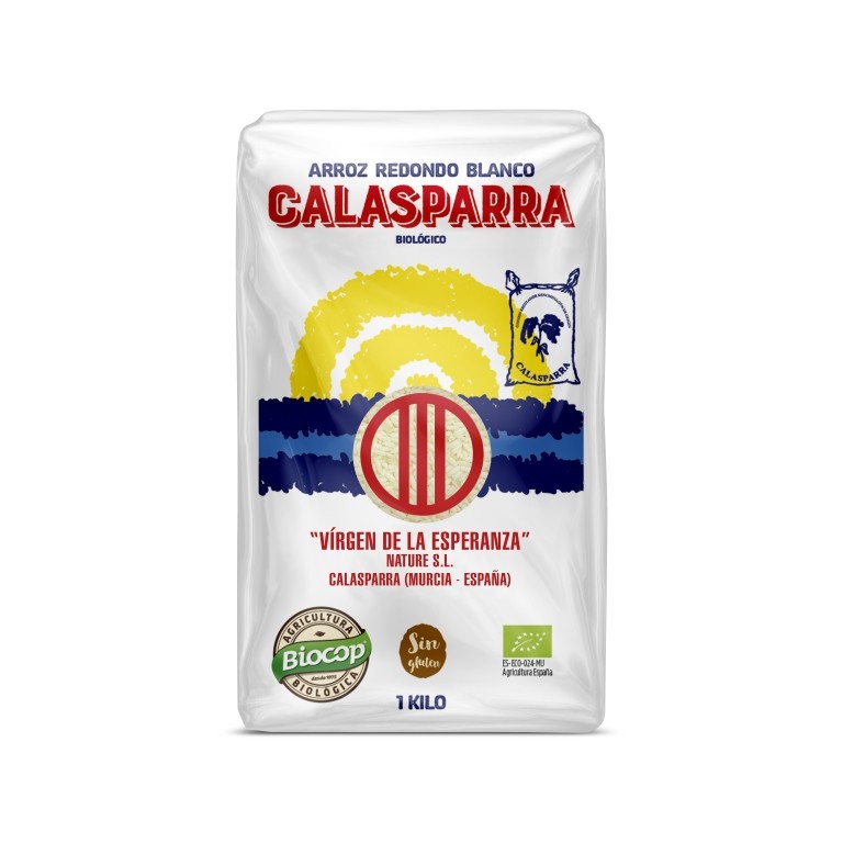 ARROZ ENVASE PLÁSTICO BLANCO CALASPARRA 1KG BIOCOP