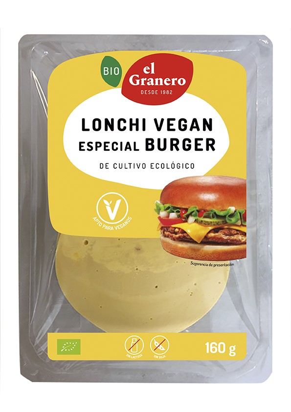 QUESO VEGANO EN LONCHAS CHEDDAR 160G EL GRANERO