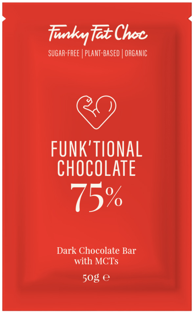 CHOCOLATE KETO CACAO 75% 50G FUNKY FAT CHOC