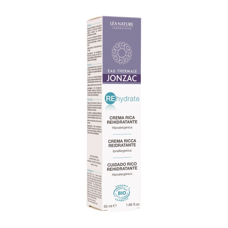 CREMA RICA HIDRATANTE REHYDRATE 50ML EAU THERMALE JONZAC