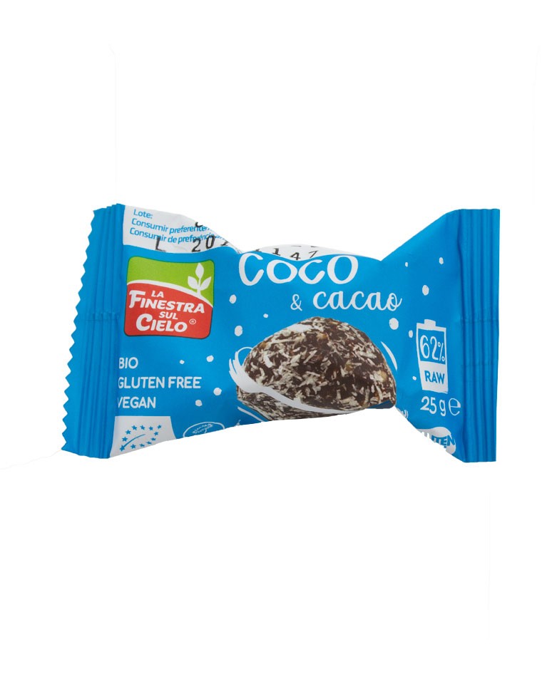 ENERGY BALL COCO Y CACAO 25G LA FINESTRA SUL CIELO