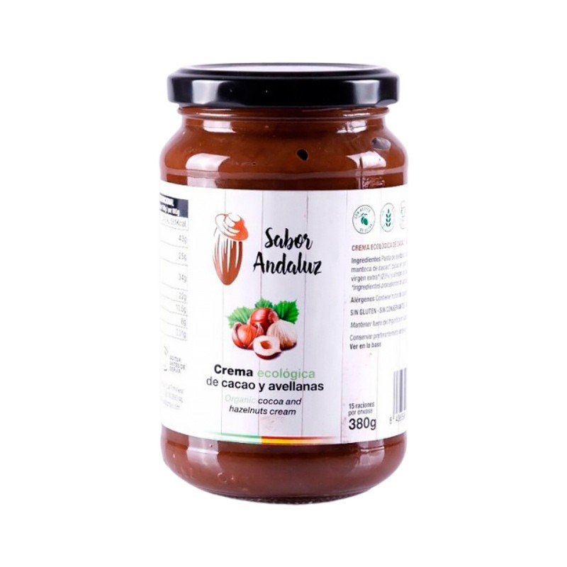 CREMA DE CACAO CON AVELLANAS 380G SABOR ANDALUZ