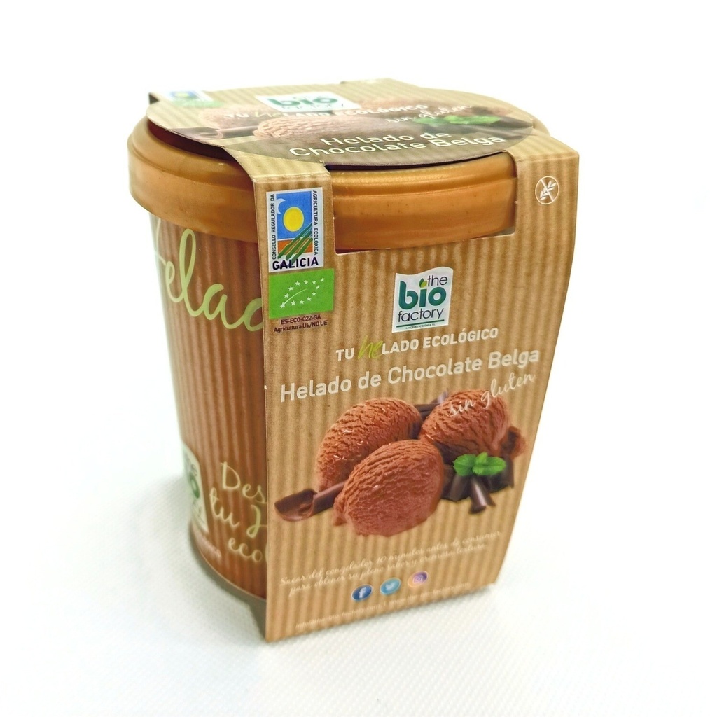 HELADO CHOCOLATE BELGA 480ML THE BIO FACTORY