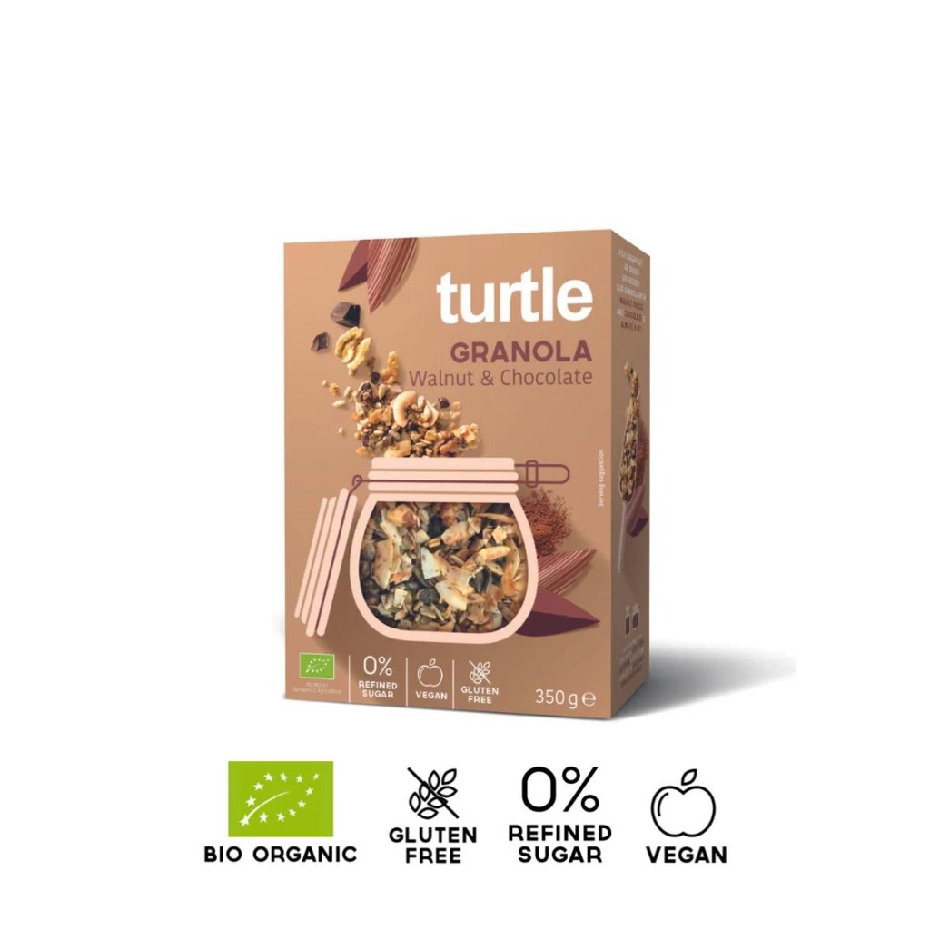 GRANOLA NUEZ Y CHOCOLATE 350G TURTLE