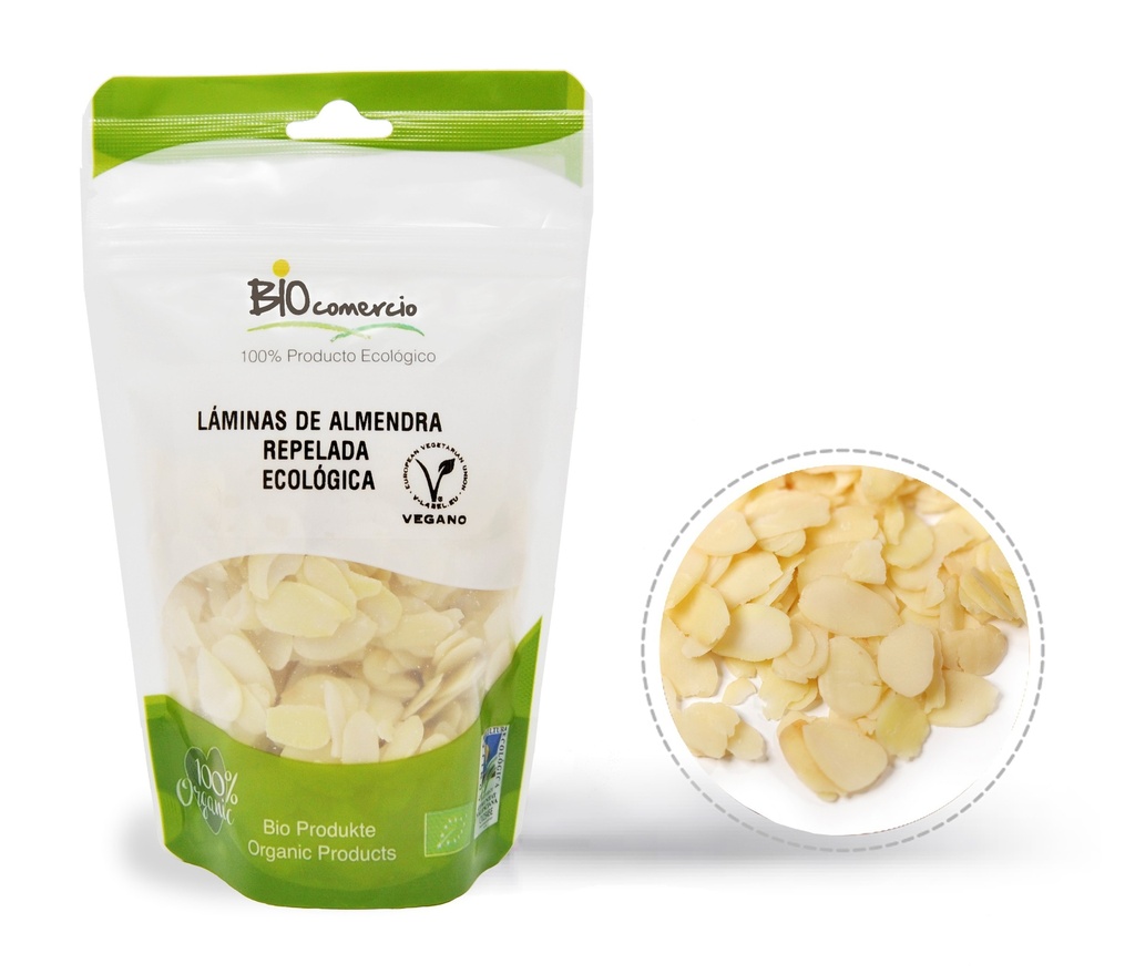 LAMINAS DE ALMENDRA REPELADA 100G BIOCOMERCIO