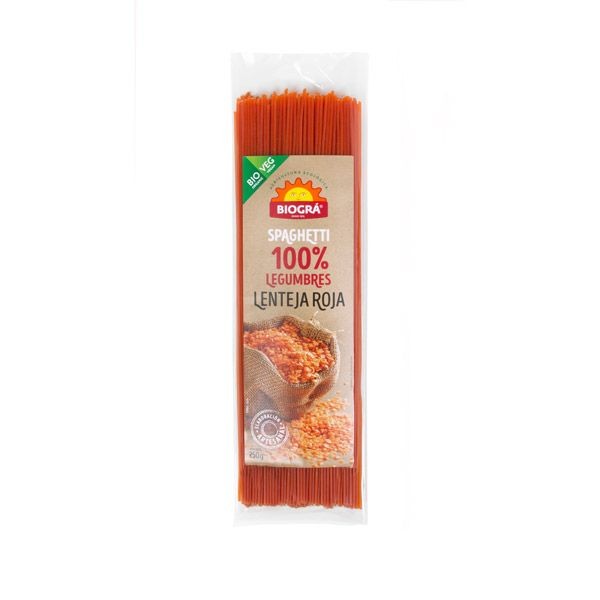 ESPAGUETIS DE LENTEJA ROJA 250G BIOGRA