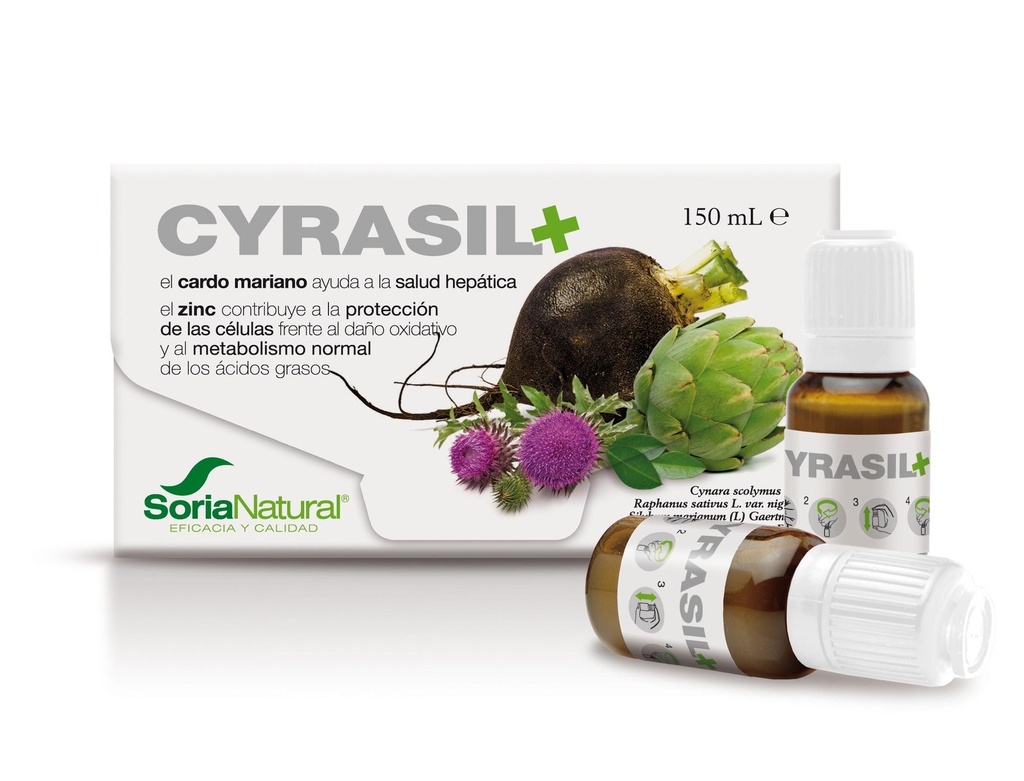 DEPURATIVO CYRASIL+ 15 VIALES 150ML SORIA NATURAL